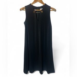 Calvin Klein Black‎ Gold Chain Keyhole Sleeveless Dress CD8A157W Women’s 4